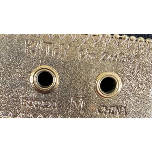 Kathy Van‎ Zeeland Womens Brown Glitter Studded Gorgeous Embellished Belt Size M - Picture 6 of 6